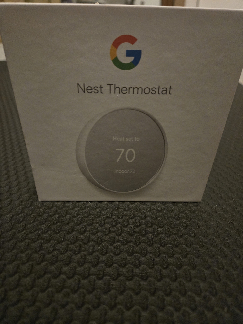 google Nest Thermostat - White and Silver Accent